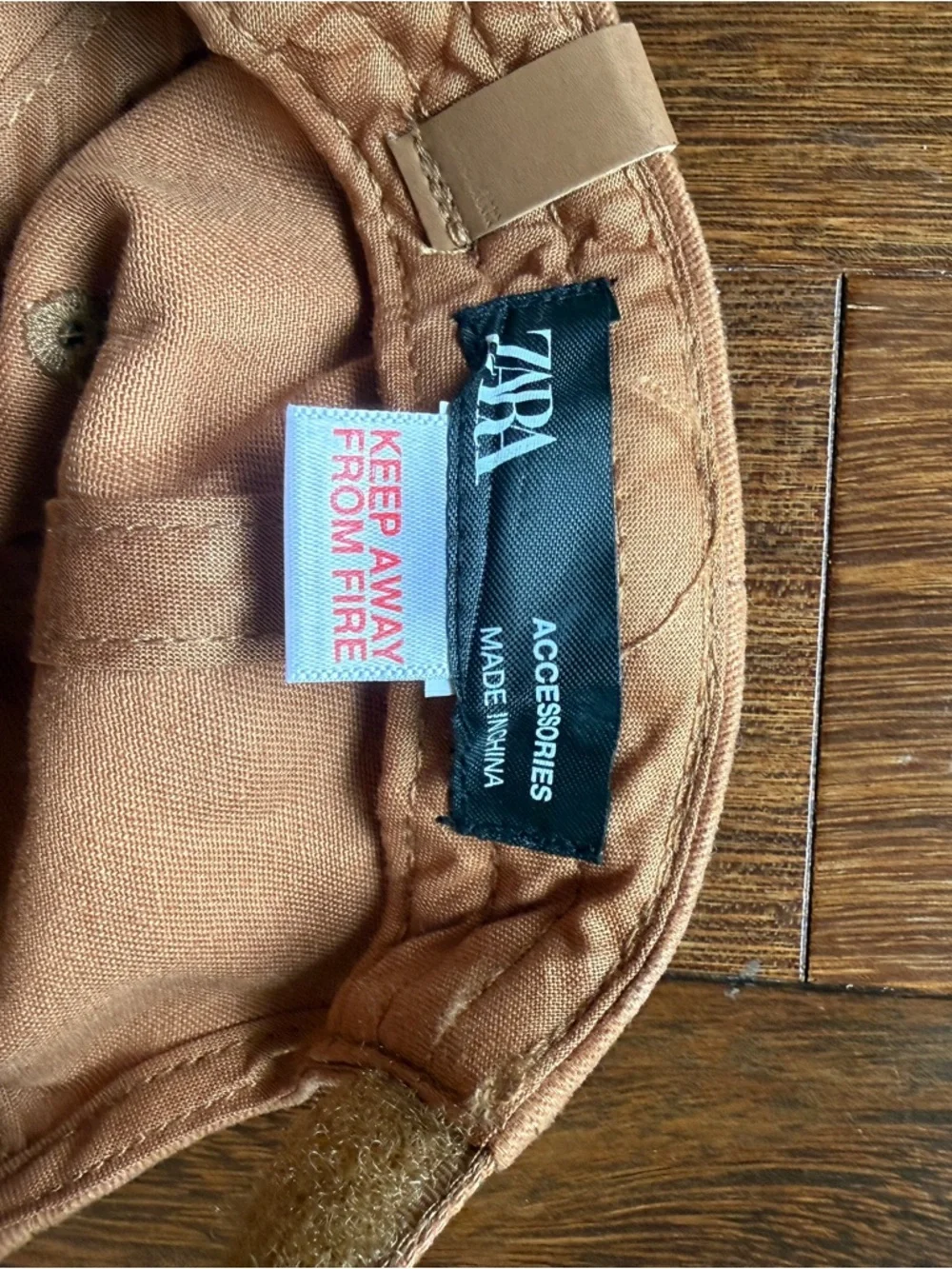 Zara Kids Classic Rust Cotton Baseball Cap One Size